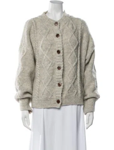 Pre-owned Skall Studio Wool Crew Neck Sweater In Neutrals