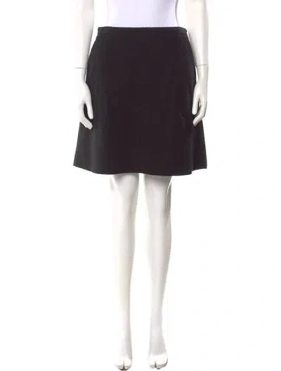 Pre-owned Skall Studio Wool Mini Skirt W/ Tags In Black