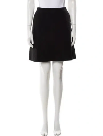 Pre-owned Skall Studio Wool Mini Skirt W/ Tags In Black