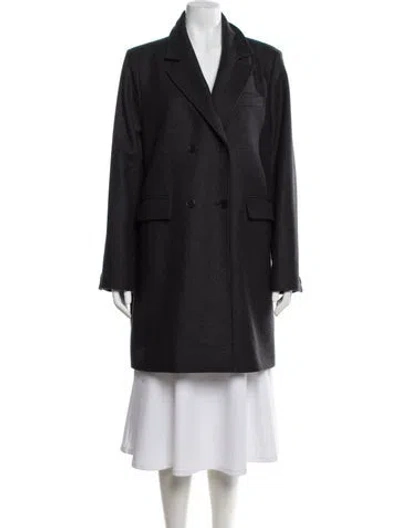 Pre-owned Skall Studio Wool Peacoat W/ Tags In Gray