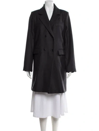 Pre-owned Skall Studio Wool Peacoat W/ Tags In Gray