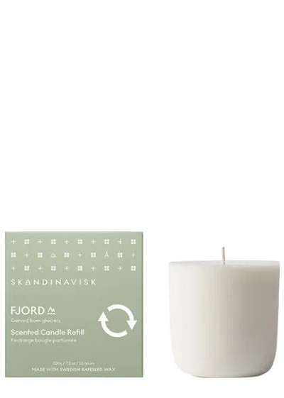 Skandinavisk Fjord Scented Candle Refill 200g In White