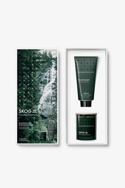 Skandinavisk Skog Scented Candle & Hand Cream Set In Green