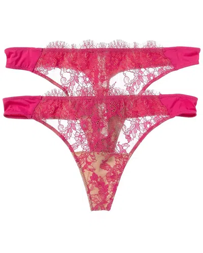 Skarlett Blue 2pk Entice Thong In Orange