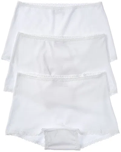 Skarlett Blue 3pk Adorned Boyshort In White