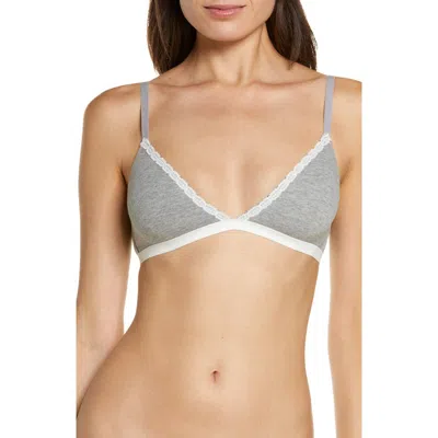 SKARLETT BLUE SKARLETT BLUE ADORNED COTTON BLEND BRALETTE