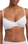 Skarlett Blue Adorned Cotton Underwire Bra In White