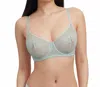Skarlett Blue Amour Lace Full Coverage Minimizer Bra In Mint Blue In Multi