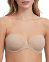 Skarlett Blue Breathless Strapless Plunge Push-up Bra In Cashmere