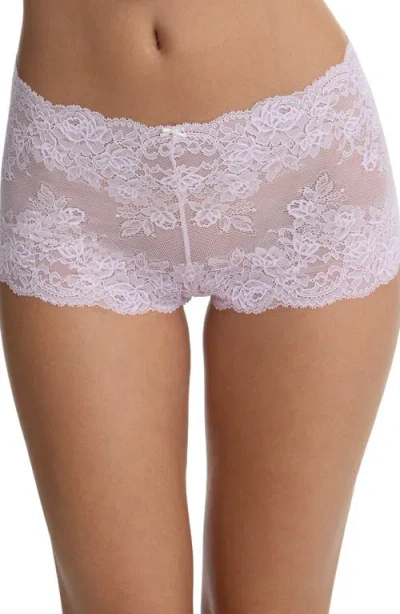 Skarlett Blue Captivate Lace Boyshorts In Pink