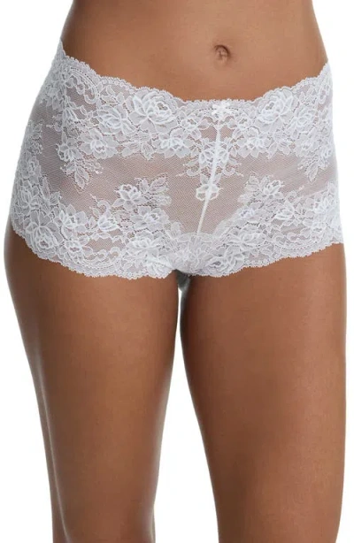 Skarlett Blue Captivate Lace Boyshorts In White