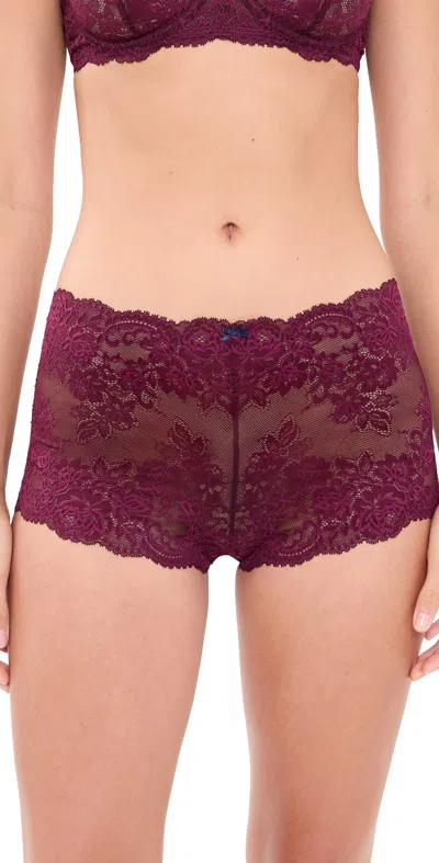 Skarlett Blue Captivate Shorts Figgy/nocturnal In Burgundy
