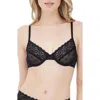 Skarlett Blue Dare Dot Pattern Unlined Underwire Bra In Black