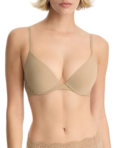 Skarlett Blue Divine Convertible Plunging Neck Push Up Bra In Neutral