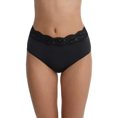 Skarlett Blue Divine Lace Trim Brief In Black