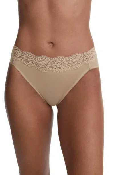 Skarlett Blue Divine Lace Trim French Cut Brief In Neutral