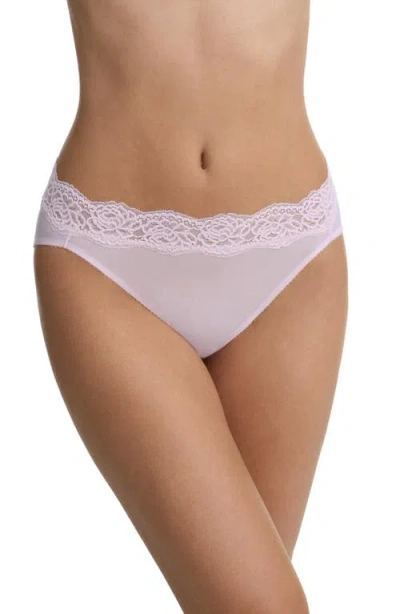 Skarlett Blue Divine Lace Trim French Cut Brief In Pink