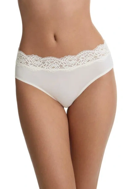 Skarlett Blue Divine Lace Trim Hipster In White