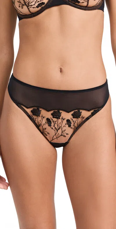 Skarlett Blue Enamoured Thong Black Combo