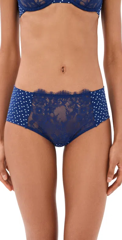 Skarlett Blue Entice Briefs Nocturnal Polka Dot In Blue