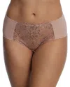 Skarlett Blue Entice Front Lace Brief In Romance/rose