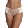 Skarlett Blue Entice Lace Trim Briefs In Icing/rose Gold