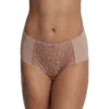 Skarlett Blue Entice Front Lace Brief In Romance/rose Gold