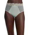 Skarlett Blue Entice High Waist Briefs In Frosted Jade/nylon