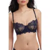 Skarlett Blue Entice Lace Balconette Underwire Bra In Blue
