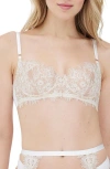 Skarlett Blue Entice Lace Balconette Underwire Bra In White