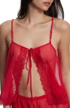 Skarlett Blue Entice Lace Cami In Red