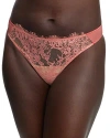 Skarlett Blue Entice Thong In Geranium/cashmere
