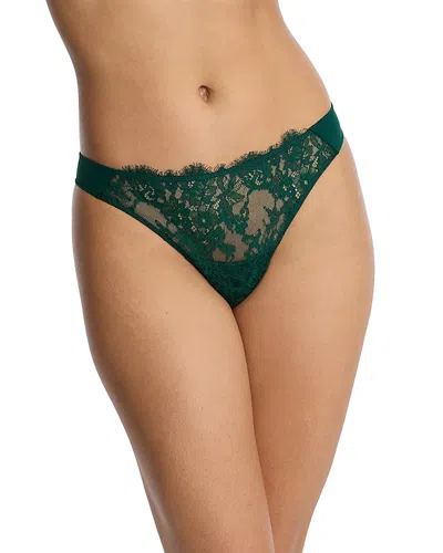 Skarlett Blue Entice Lace Thong In Green