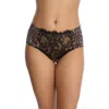 Skarlett Blue Entice Lace Trim Briefs In Black