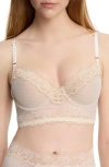 Skarlett Blue Entice Longline Lightly Lined Bra In Nude