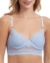 Skarlett Blue Entice Longline Underwire Bra In Blue