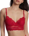 Skarlett Blue Entice Longline Underwire Bra In Bright Cherry