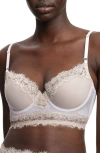 Skarlett Blue Entice Longline Underwire Bra In White/nylon