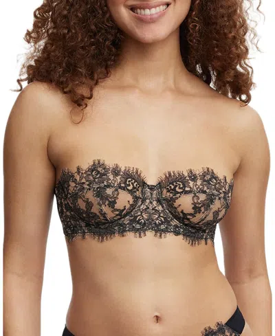 Skarlett Blue Entice Strapless Multi-way Underwire Bra In Black