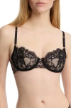 Skarlett Blue Entice Underwire Balconette Bra In Black