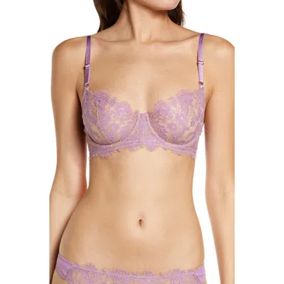 Skarlett Blue Entice Underwire Balconette Bra In Purple