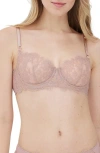 Skarlett Blue Entice Underwire Balconette Bra In Romance / Pink Pearl
