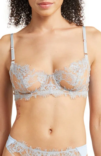 Skarlett Blue Entice Underwire Balconette Bra In Sky/ginger