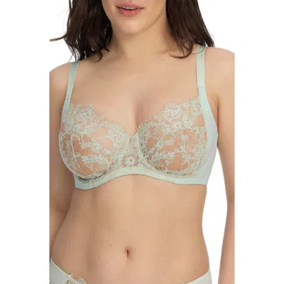 Skarlett Blue Entice Underwire Full Coverage Bra In Green