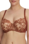 Skarlett Blue Entice Underwire Full Coverage Bra In Clay/nylon