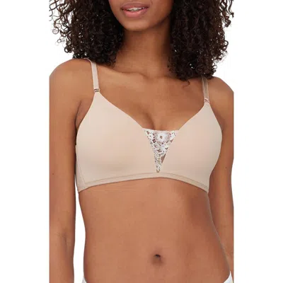 Skarlett Blue Entice Wireless Push-up Bra In Neutral
