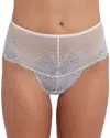 Skarlett Blue Flaunt Lace High Rise Thong In Multi