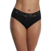 Skarlett Blue Goddess Lace Trim French Cut Brief In Black