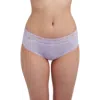 Skarlett Blue Goddess Lace Trim Hipster In Ice Purple