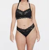 Skarlett Blue Goddess T-back Busty Bralette In Black